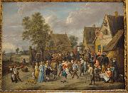 Village feast with an aristocratic couple David Teniers